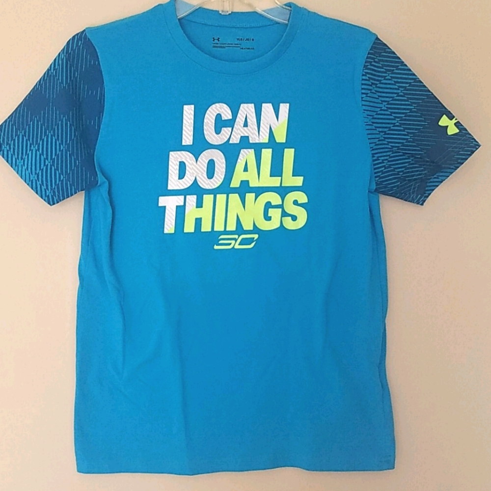 UNDER ARMOUR Boy's T-shirt,size Youth-Large
